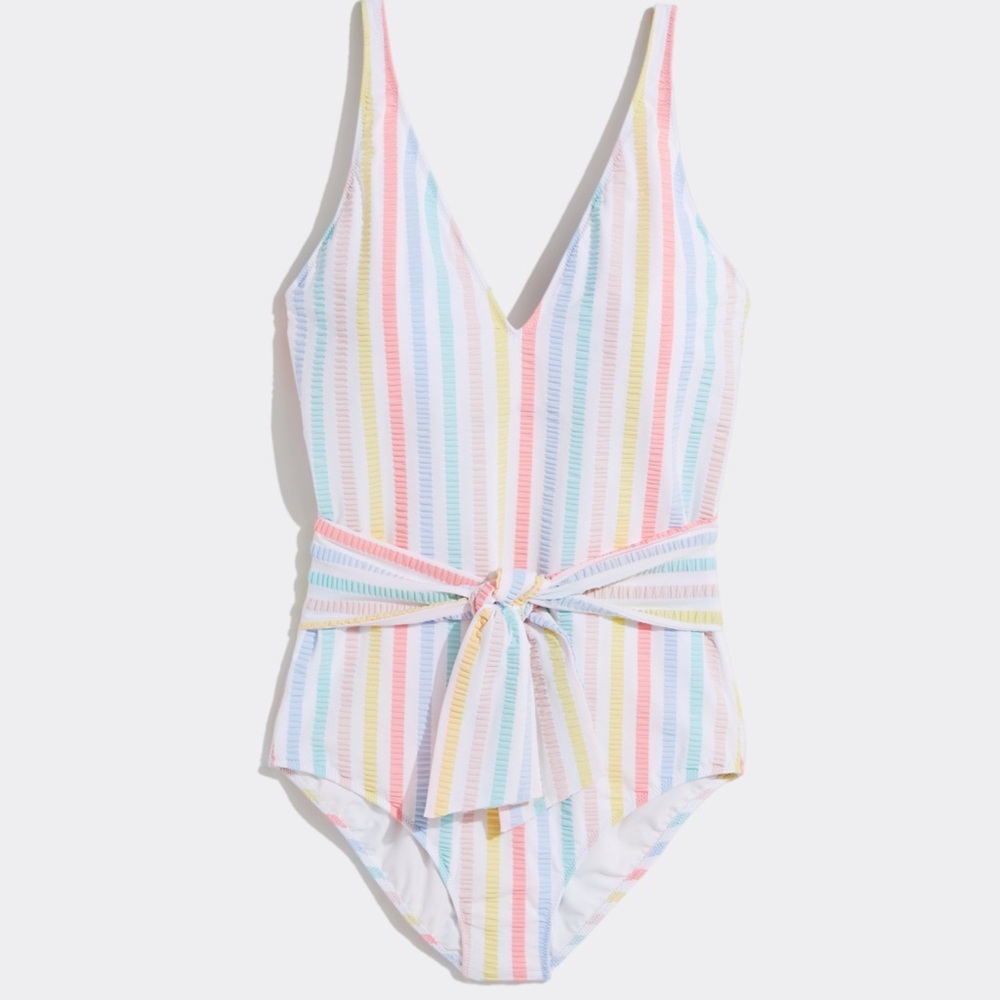 Vineyard Vines Multicolor Striped One Piece Swimsuit